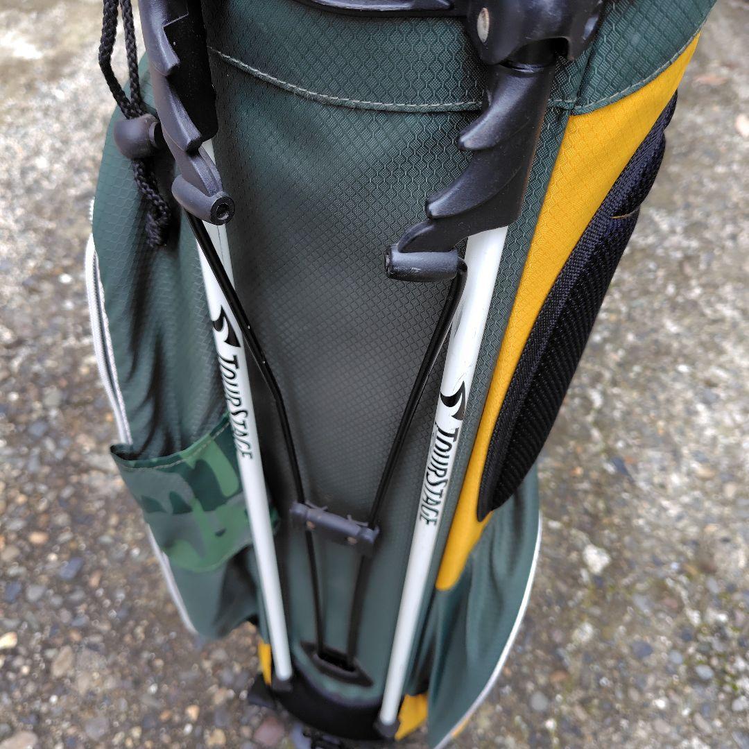 ヒデ1952です ツアーステージ ゴルフキャディバック 軽量 スタンド式