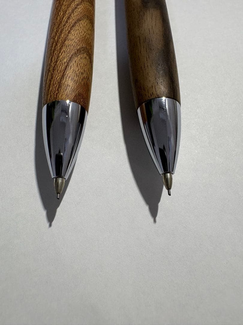 富士瘤craft シャーペン　黒柿、欅　野原工芸　ボナンペン　工房楔　こぶた工房