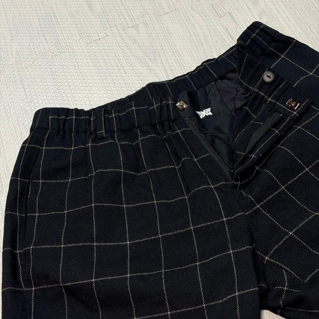 PXG ウール チェック ゴルフパンツ 34 ストレッチ 2022 Lサイズ相当