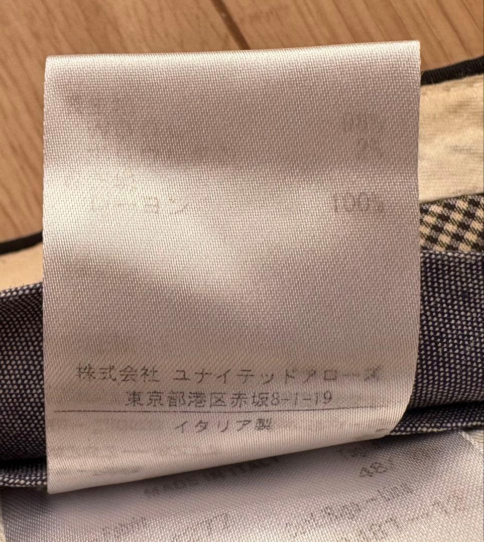 【美品】CARUSO カルーゾ　スラックス　パンツ 毛 ウール 黒 ブラック