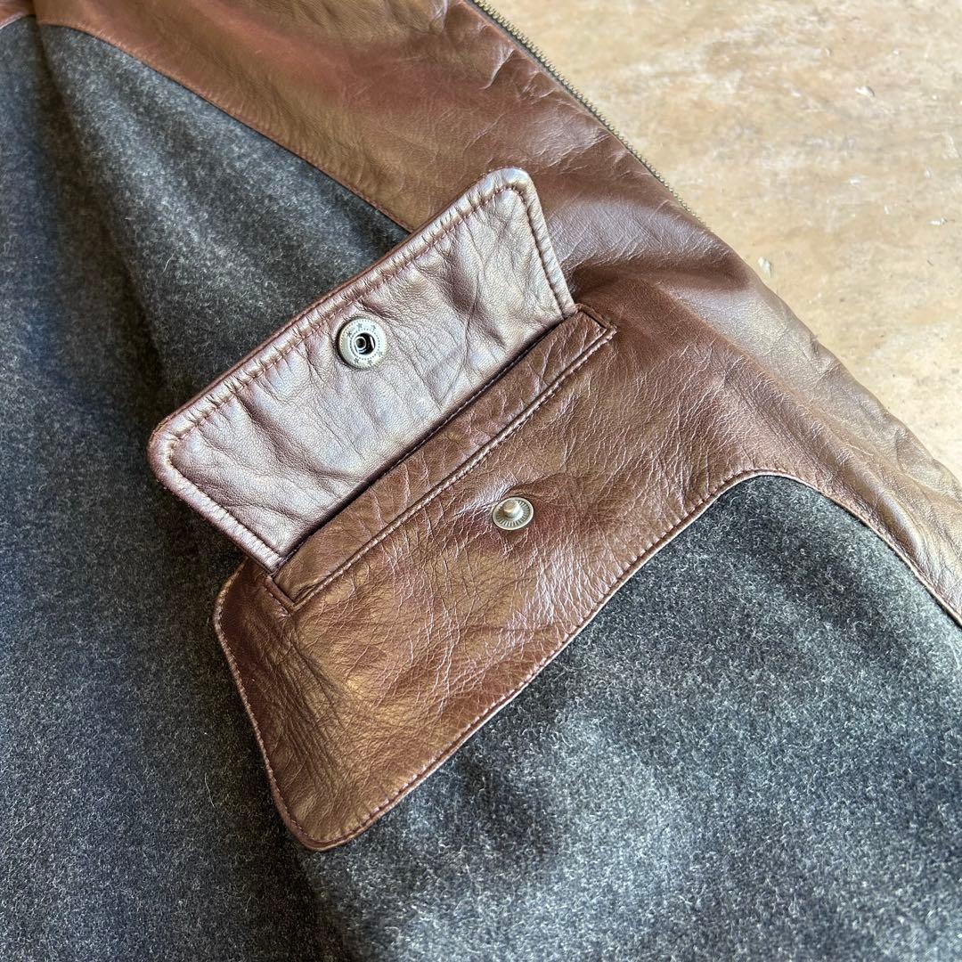 R*R様 Ralph Lauren ブラウンレザー キルティングジャケット レザ