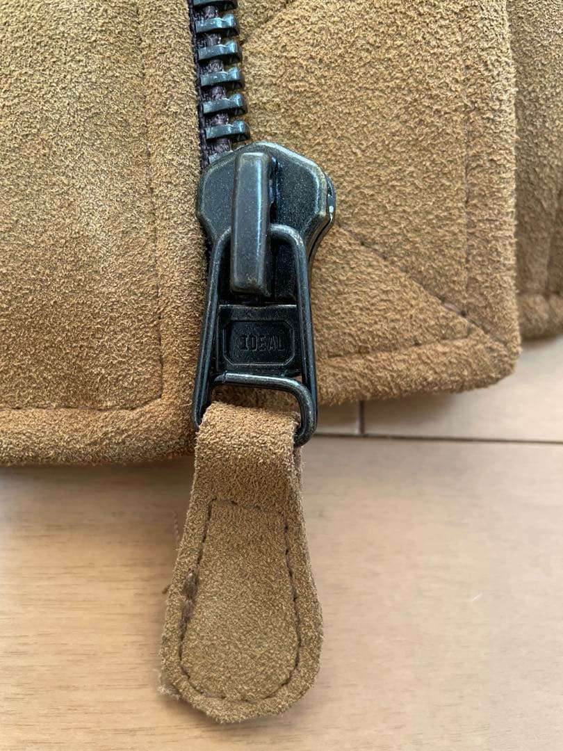 ‼️完売品：本革スエードカウレザーMA-1 キャメル