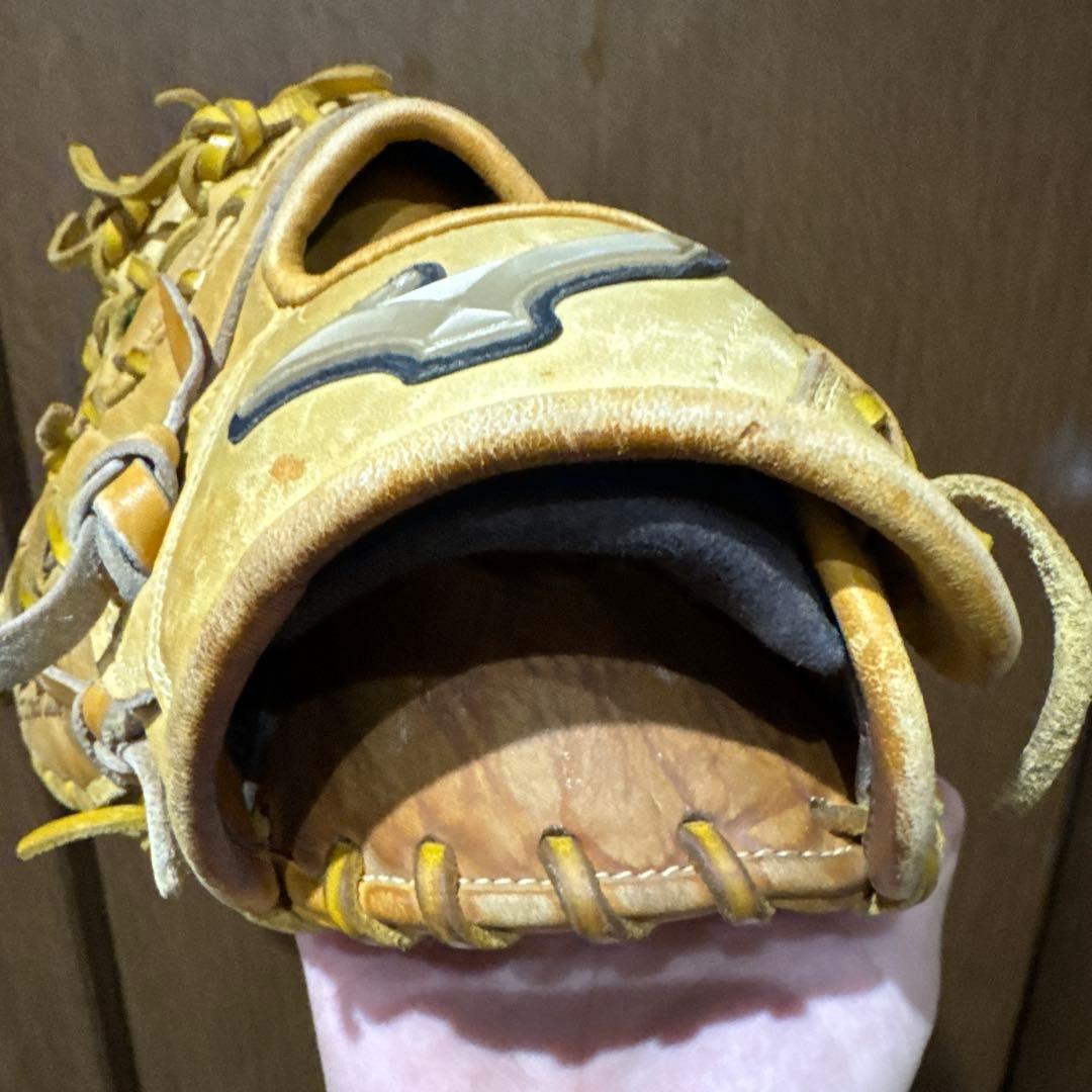 Global Elite 軟式ファーストミットイエロー 少年野球用 左利き