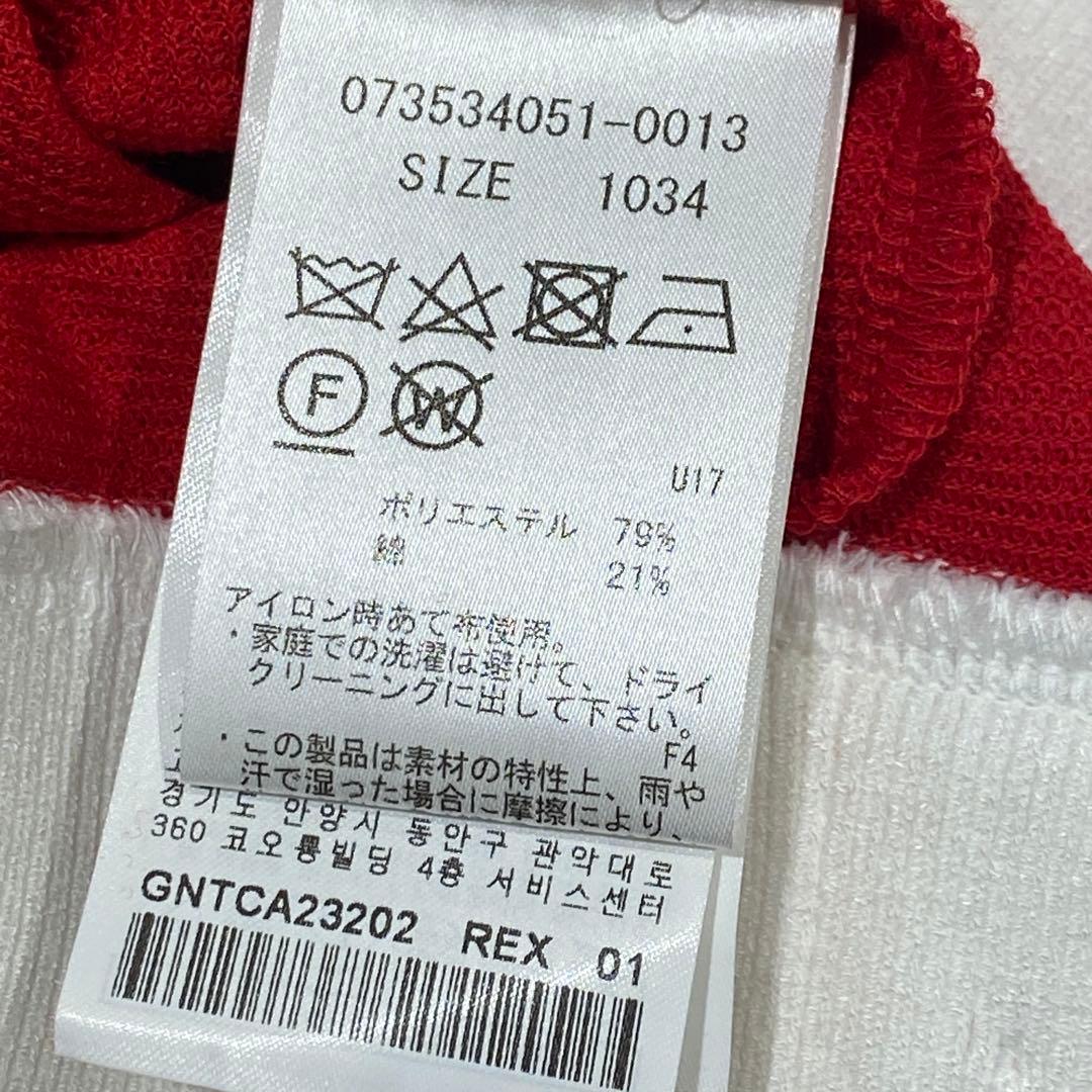 【未使用訳アリ】定価5.2万円 G/FOREレディース半袖ポロシャツ 赤