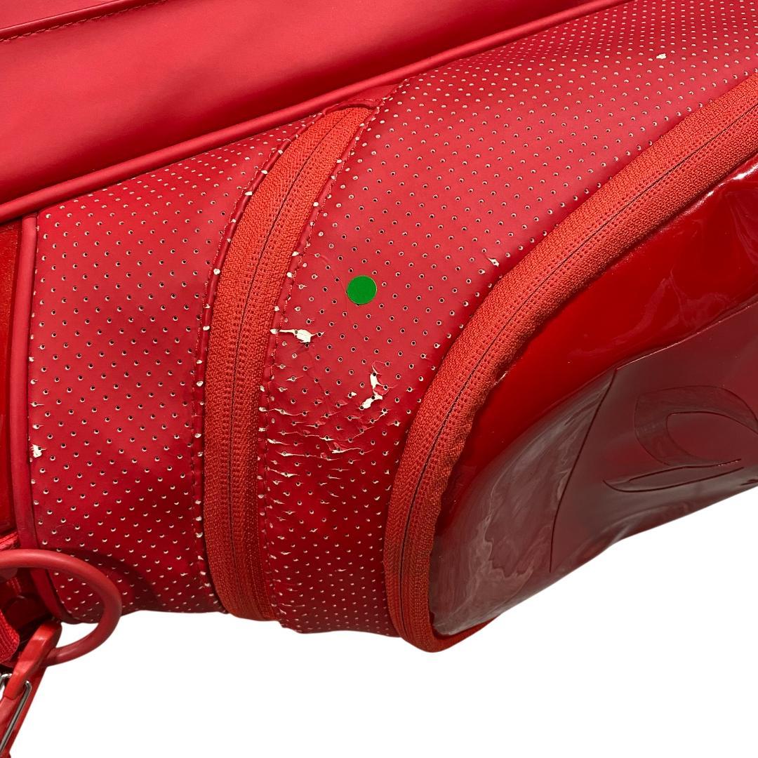 マスターバニーエディション スタンド付き キャディバッグ レッド 5分割 9型