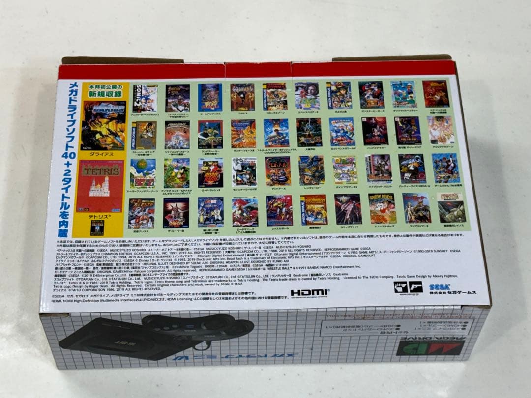 【完品/ケーブル未使用】メガドライブミニW（コントロールパッド2個付）