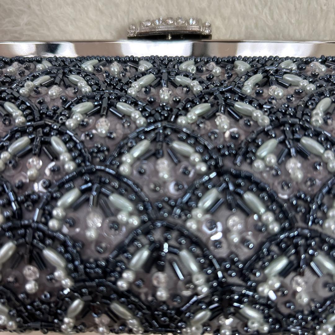 値下げ！【新品タグ付き】23区　パーティーバッグ　シルバー　結婚式