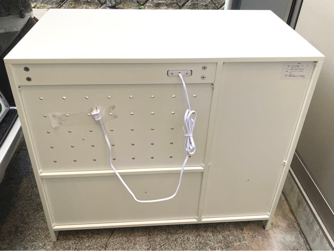 【組み立て済み】キッチン収納 レンジボード・レンジ台 ホワイト