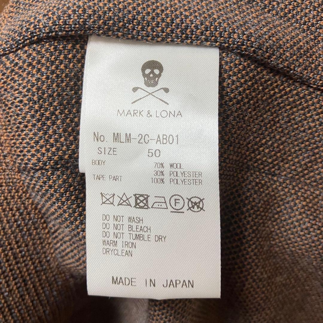 ☻MARK&LONA☻スカル総柄ニットベスト♠グレー♠XL