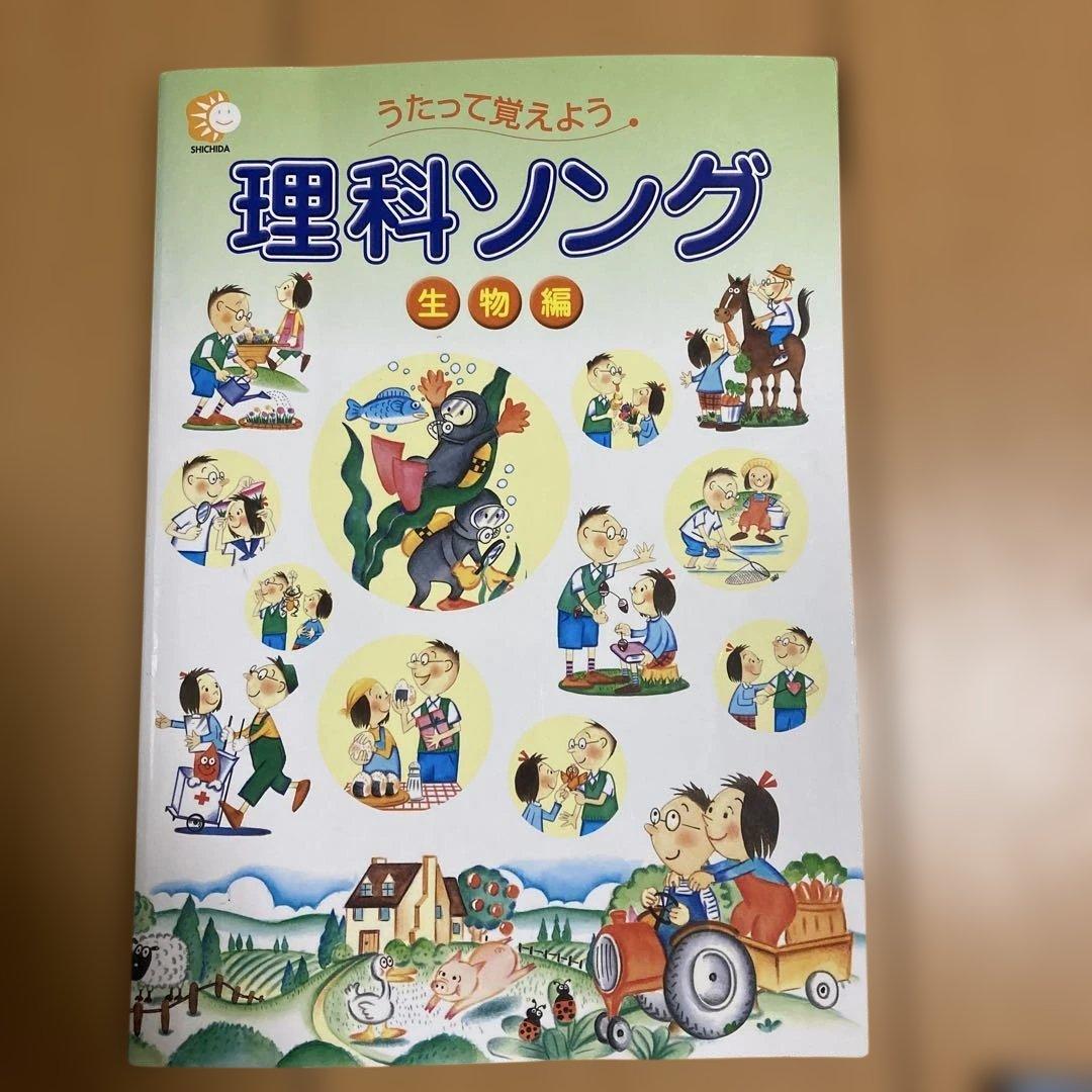 七田式　理科ソング・社会科ソング 4冊セット