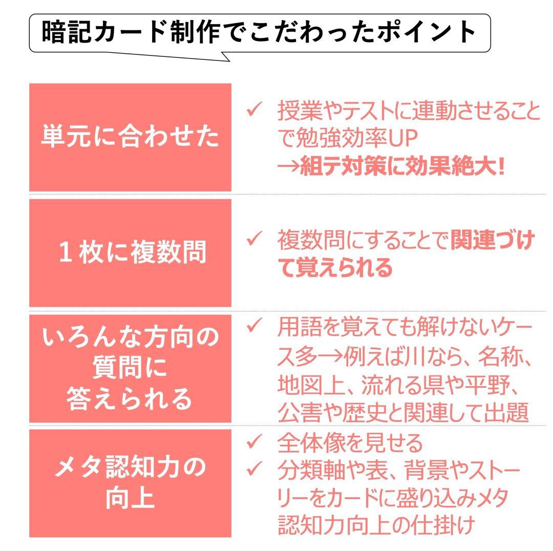 中学受験 暗記カード【6年上 理科 1-8回】予習シリーズ 組分け