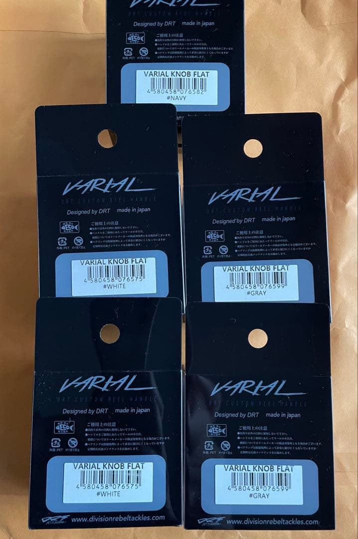 DRT×WCZ VARIAL KNOB バリアル フラットノブ　5個セット