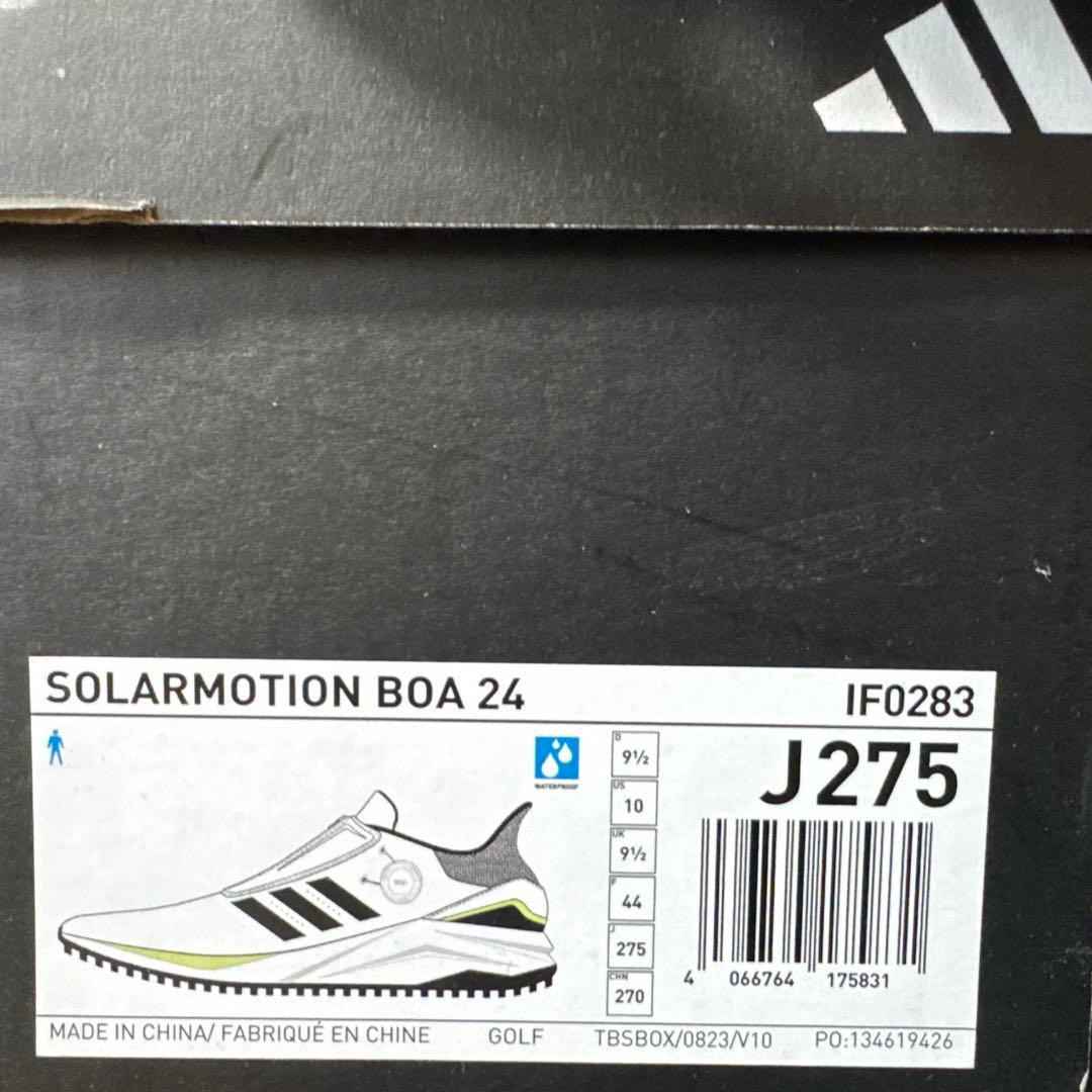 adidas ゴルフシューズ ジッパー付き ホワイト 未使用 IF0283