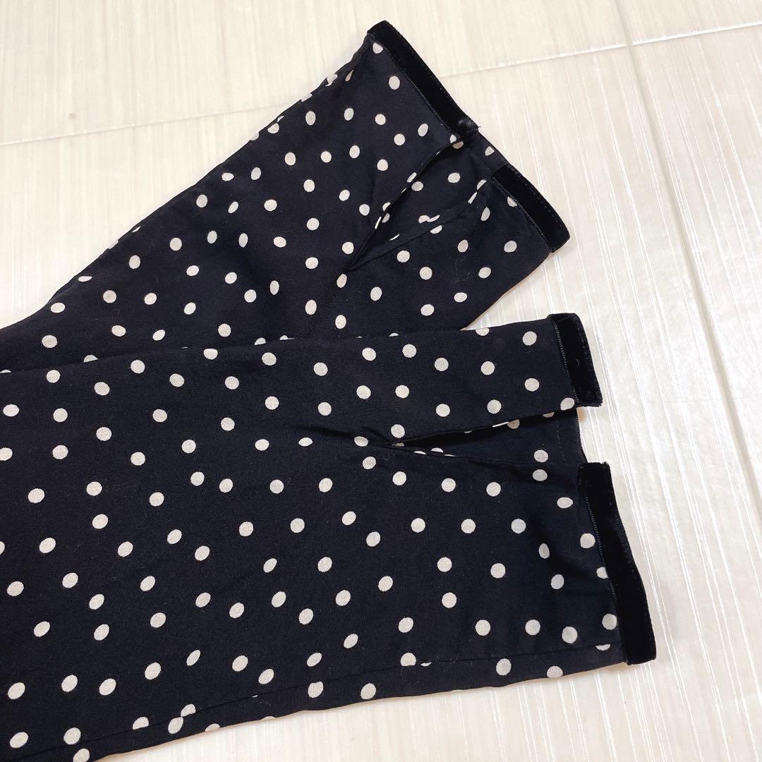 美品✨SINME シンメ ドット ロングワンピース ブラック S