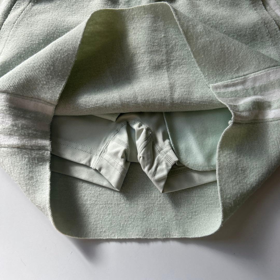 adidas レディースウェア A4/XS ライトグリーン セットアップ