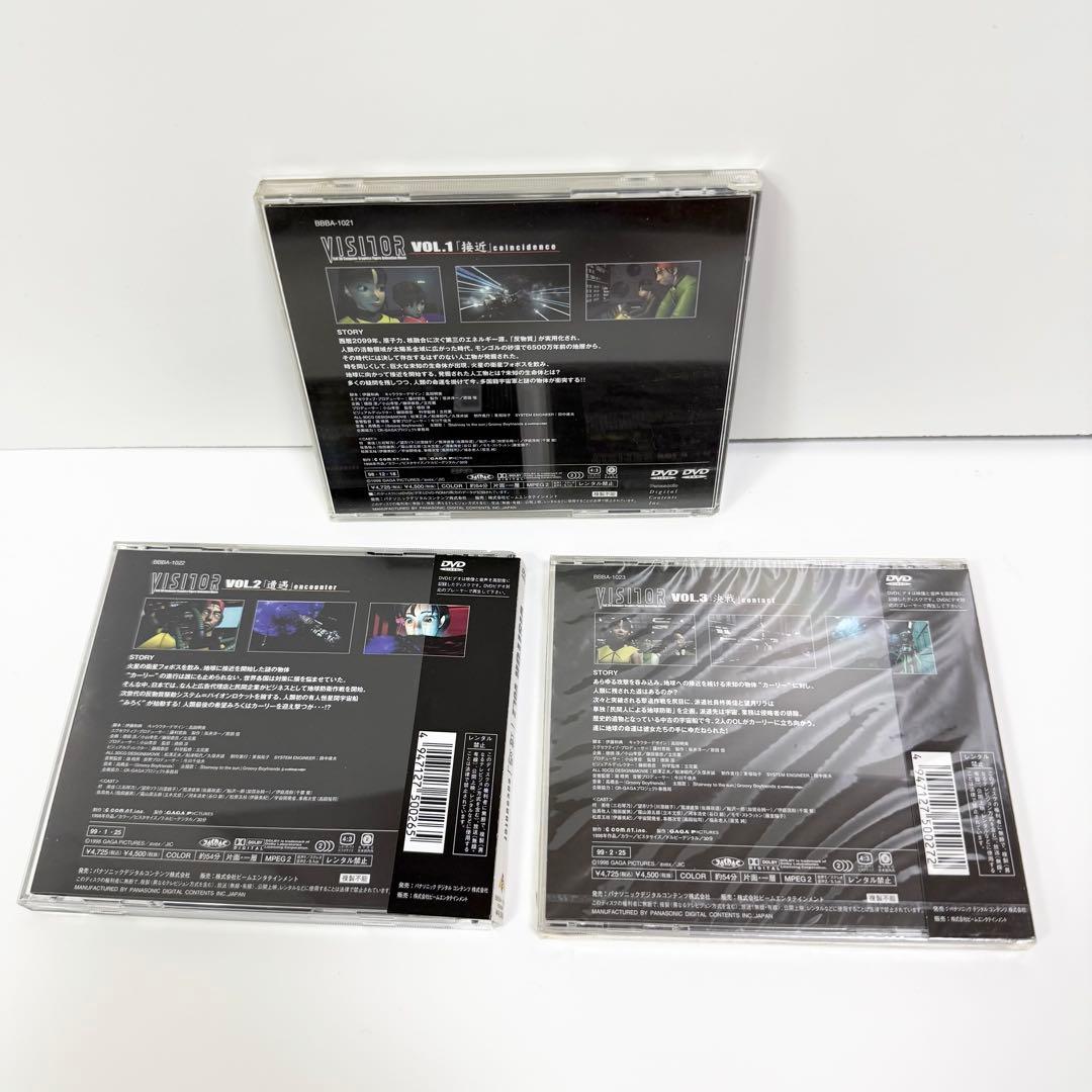 VISITOR VOL.1～3 全3巻 日本初フル３DCGフィギュアニメーション
