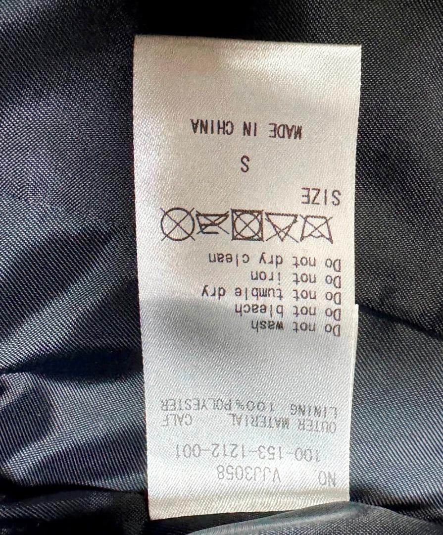 定価60,500円 VANQUISH レザーダブルライダースジャケット