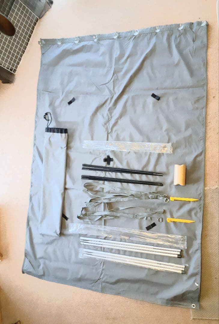 タープ、オートキャンプ、サンシェード型