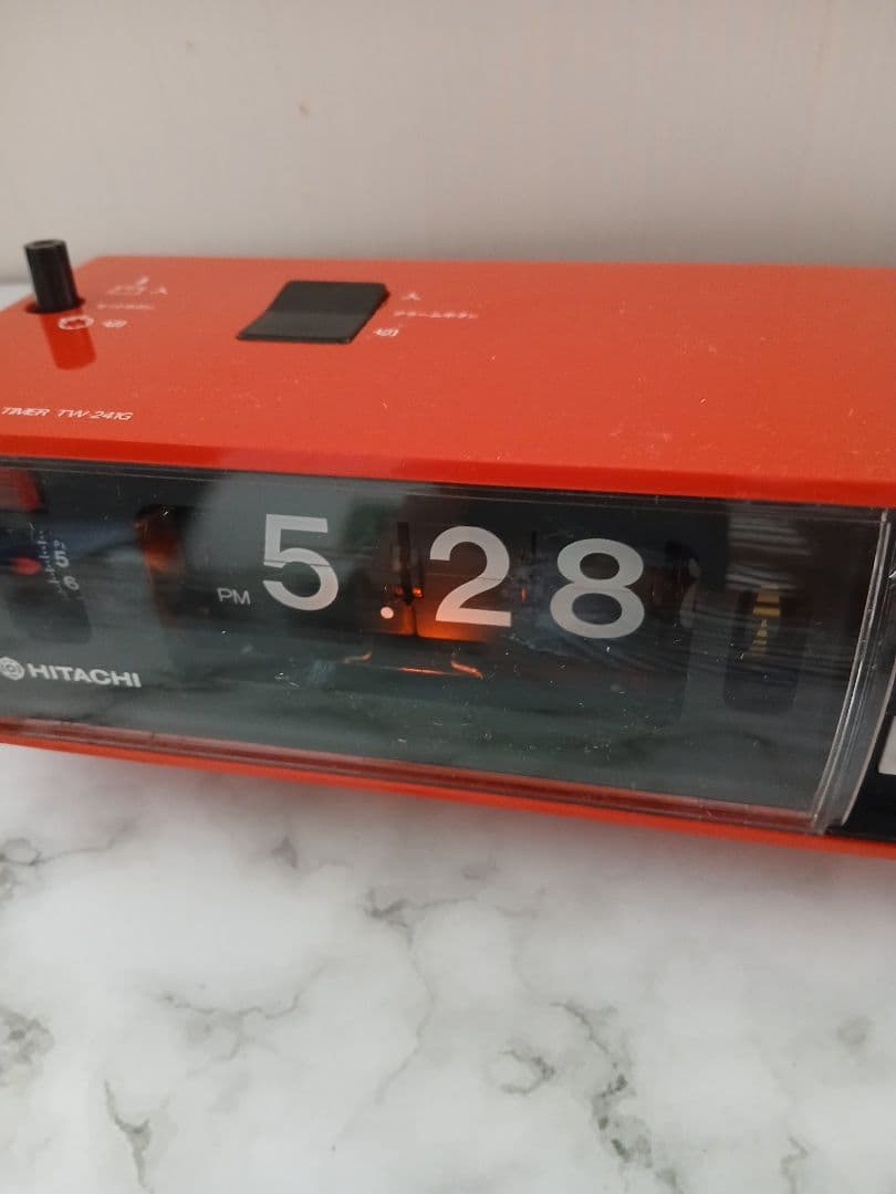 HITACHI パタパタ時計 昭和レトロ TW241G 50/60Hz