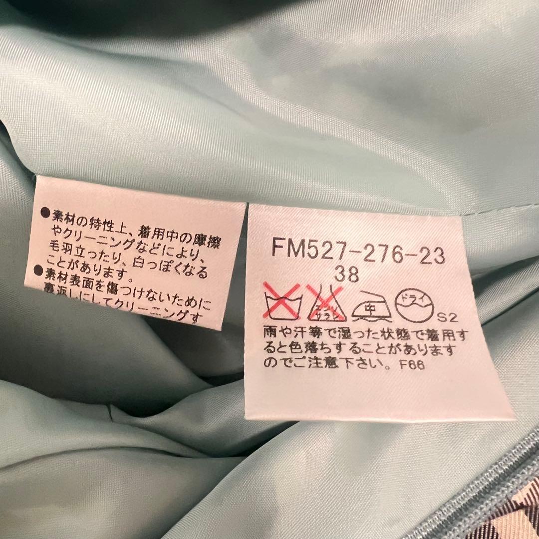 バーバリーブルーレーベル ホルターネック ワンピース ノバチェック ブルー 38