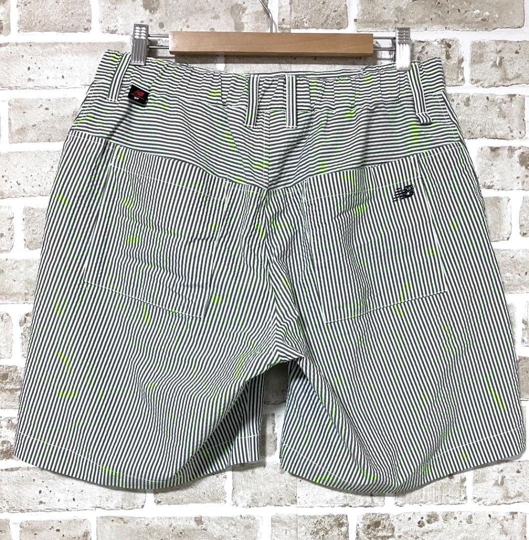 【早い者勝ち✨】ニューバランスゴルフ メンズ ハーフパンツ サイズ5 ストライプ