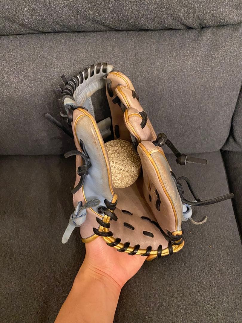 即購入可！ローリングス 内野用グローブ 軟式用 水色 グラブ 即戦力 右投げ用