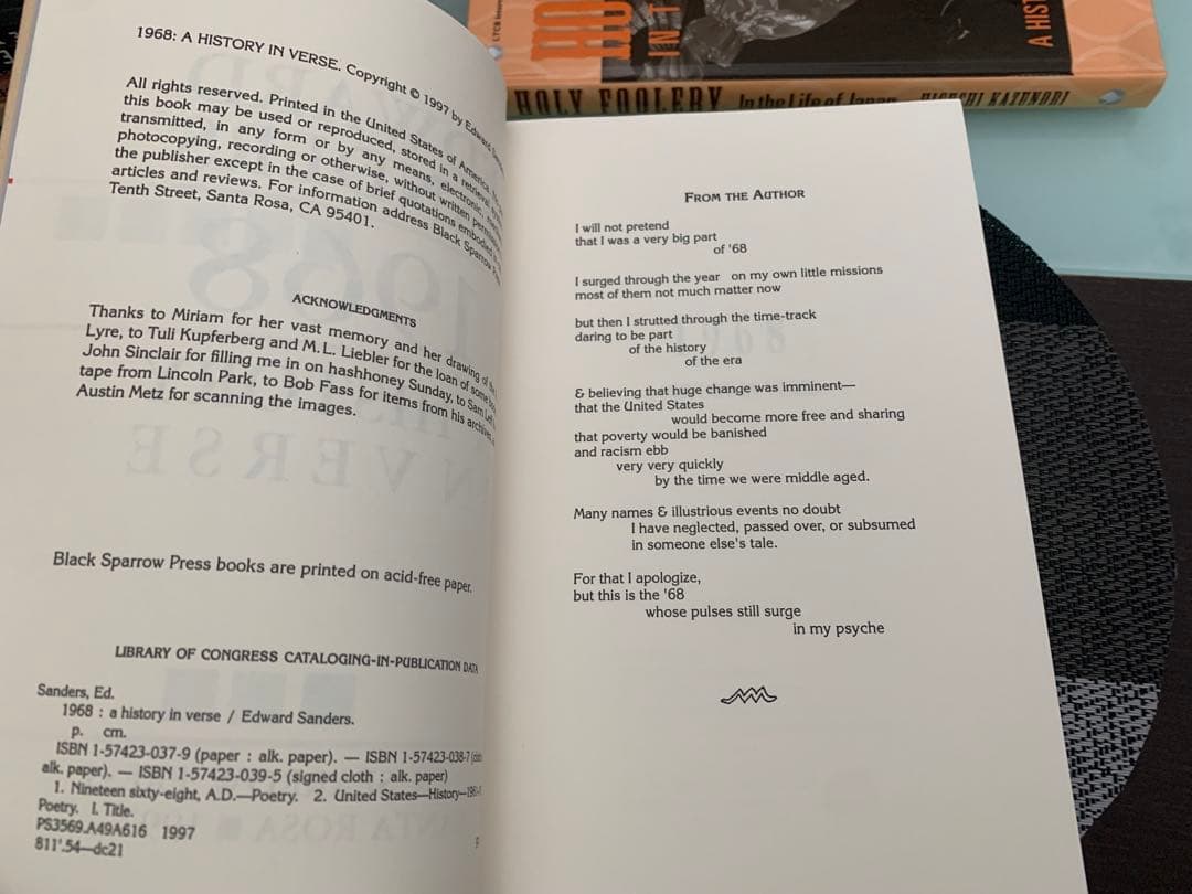 洋書 1968 A History In Verse Edward Sanders