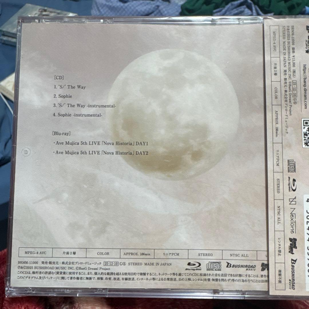 Ave mujica 3rd Single のCD、特典ポストカード付き