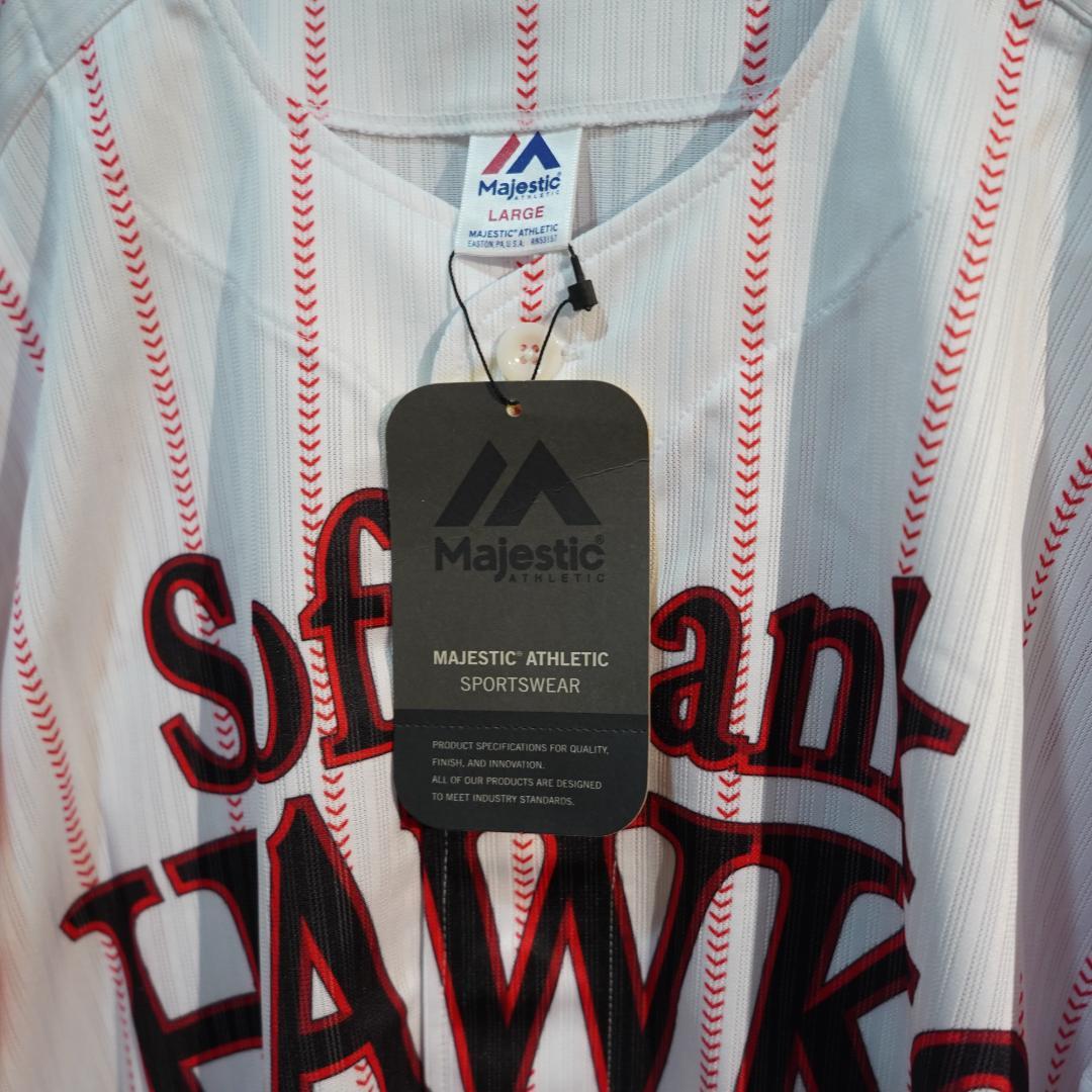 2017 Majestic ソフトバンクホークス　川﨑宗則　ユニフォーム　L
