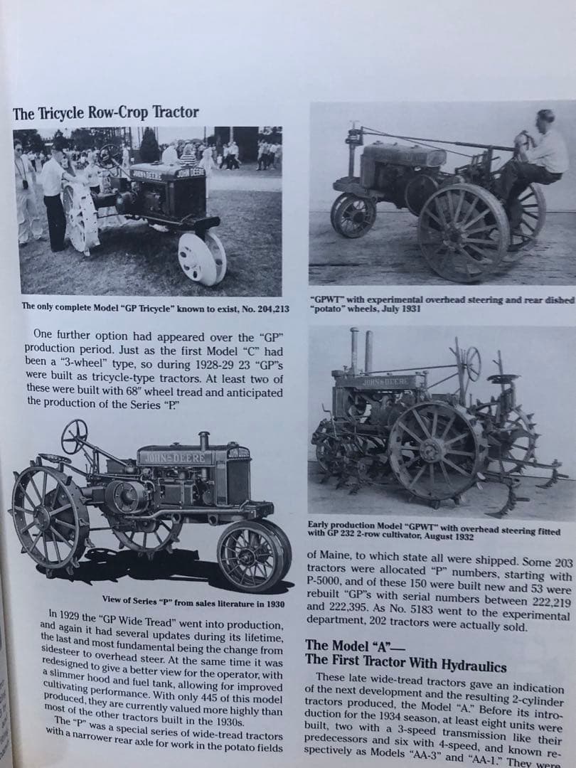 洋書 JOHN DEERE TRACTOR and EQUIPMENT vol.1