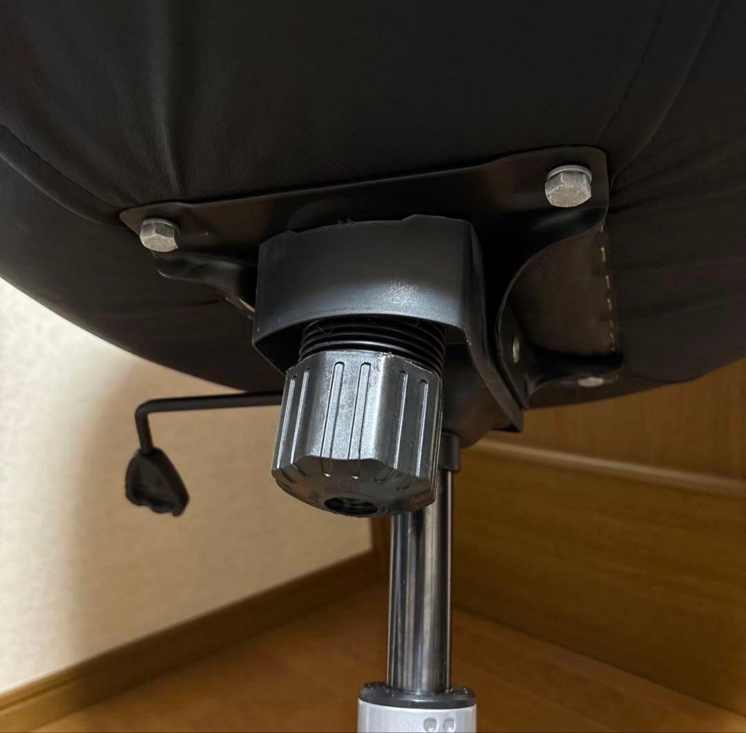 IKEA イケア 回転チェア 合皮 黒