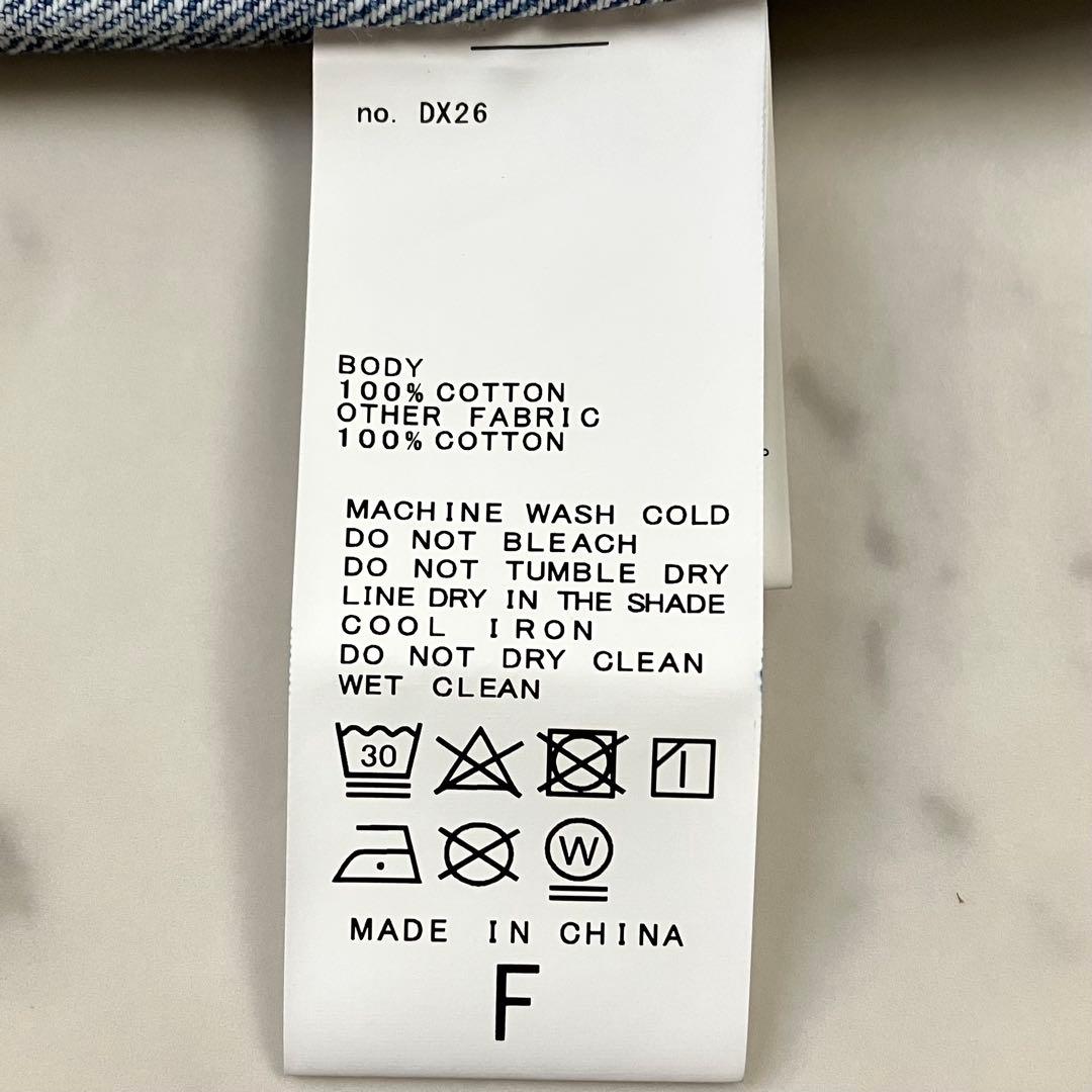 極美品 スピックアンドスパン デニムシャツ インディゴブルー F