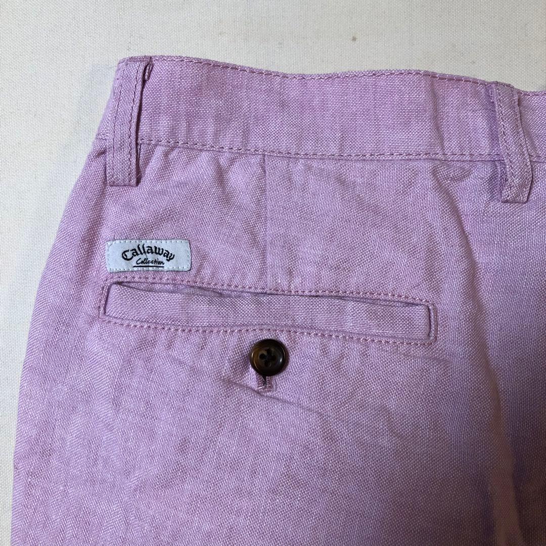 キャロウェイ コレクション ゴルフ ショート ハーフ パンツ ライト パープル