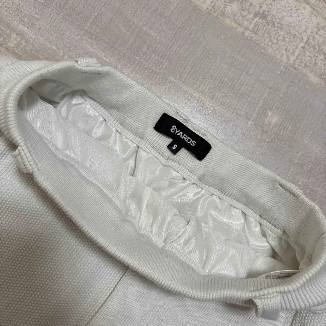 ハチヤーズ★綿50%混★中厚手ストレッチ★ウエスト全周ゴムスカート【サイズS】