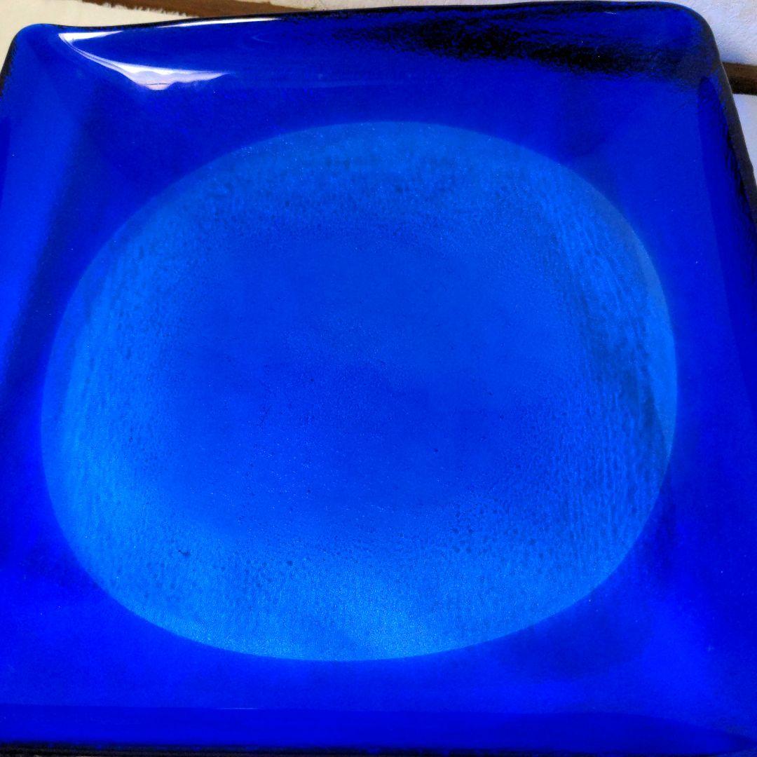 未使用　コバルトブルー 角皿(銀座和光)　ボウル　３個セット