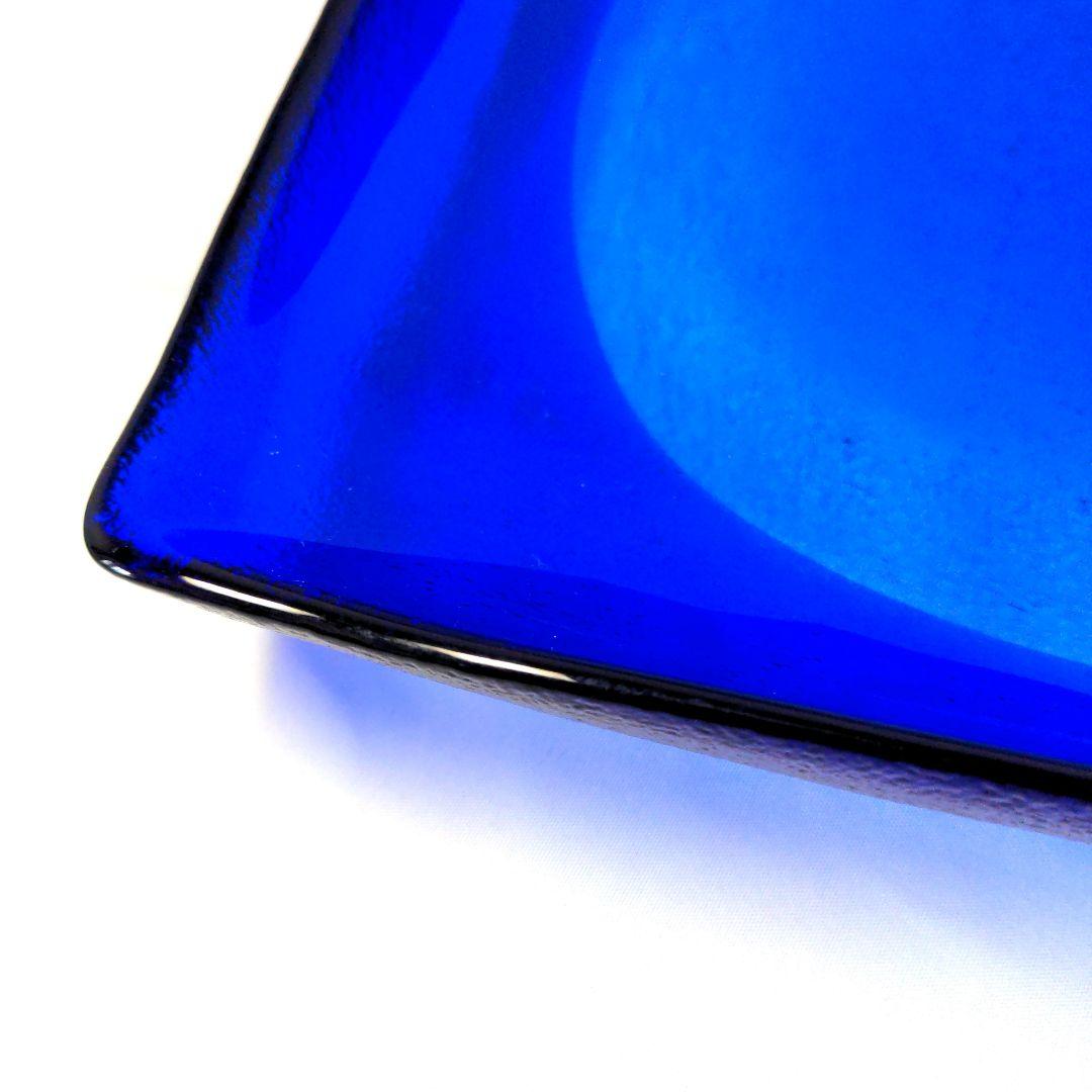 未使用　コバルトブルー 角皿(銀座和光)　ボウル　３個セット