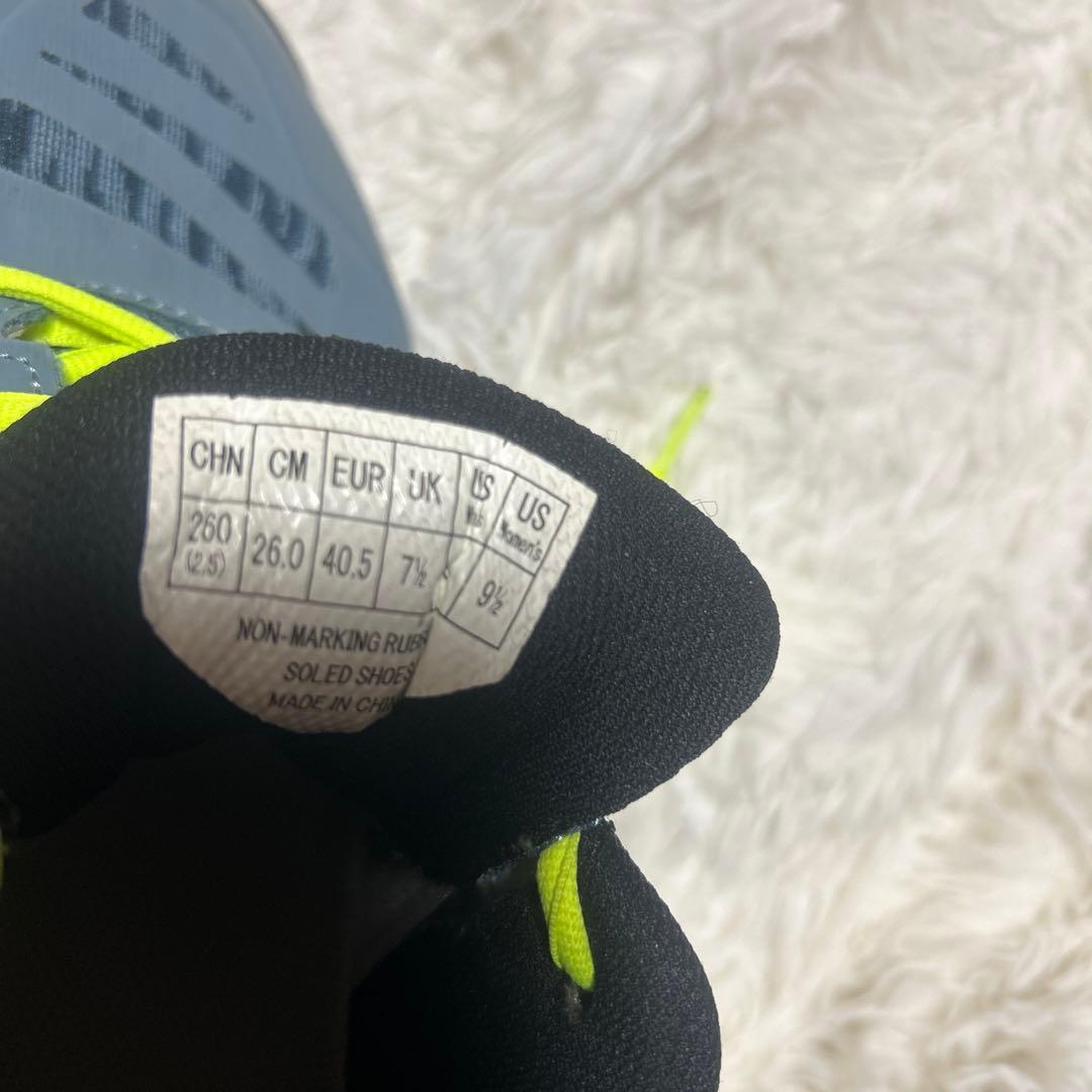 YONEX 840MID バドミントンシューズ グレー/ライム 26cm