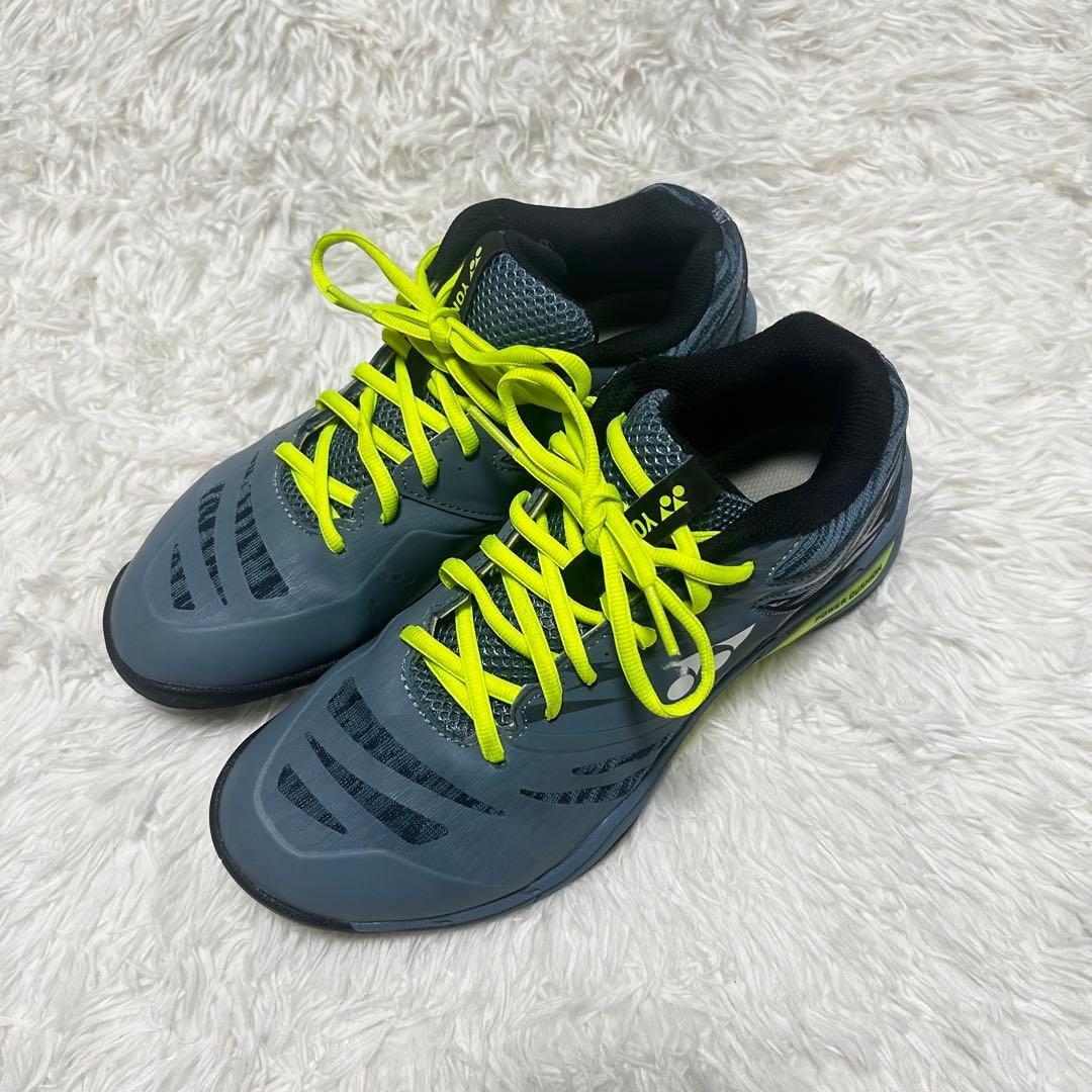 YONEX 840MID バドミントンシューズ グレー/ライム 26cm