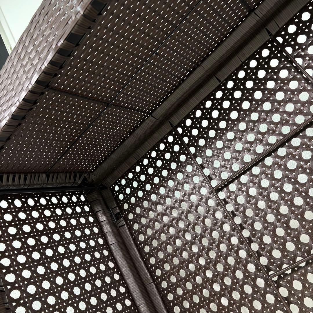 未使用品　cv-950 室外機　エアコン　ブラウン　カバー　ラタン　日光