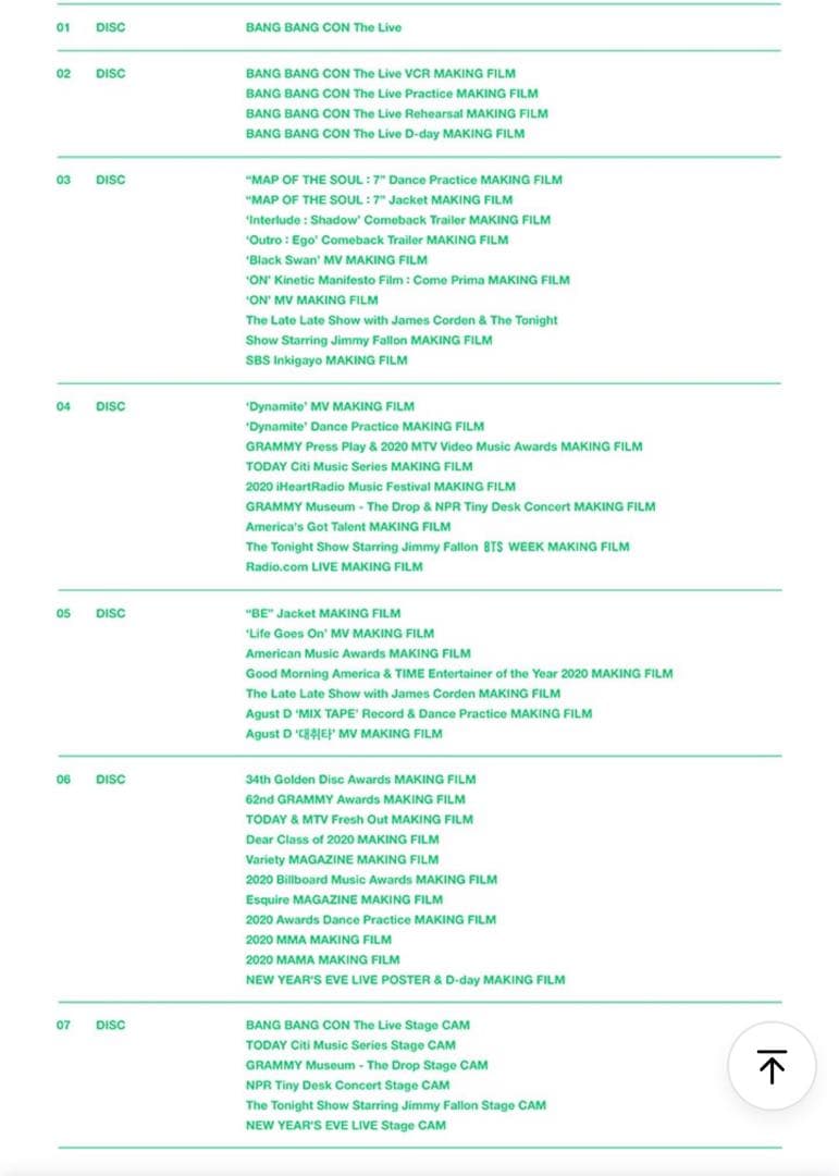 BTS Memories 2020 DVD 韓国版 Weverse 特典 トレカ