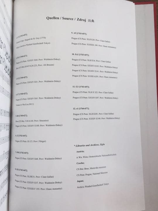 ヴァンハル ：交響曲全集第１巻（オーケストラスコア）