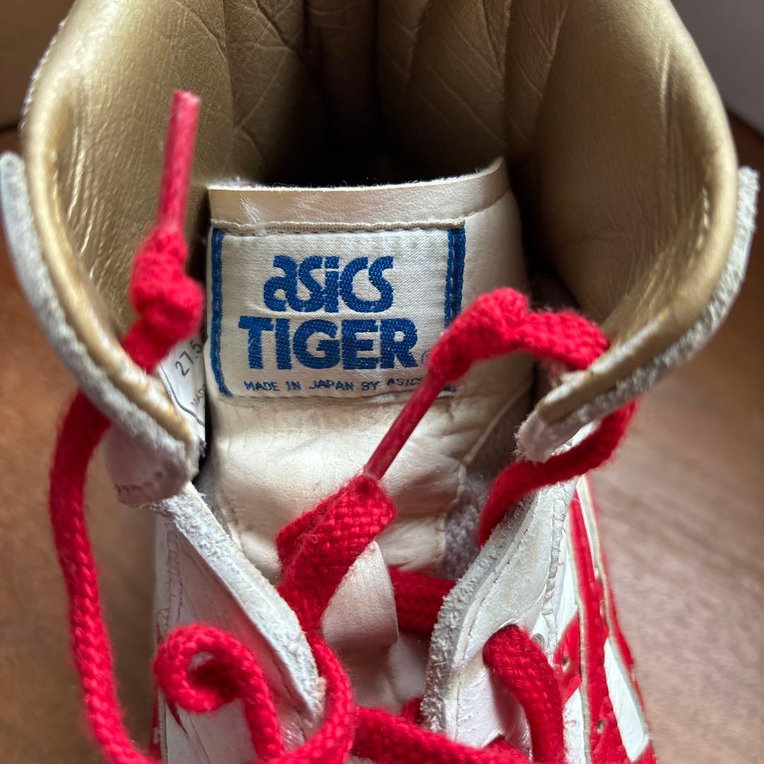 ASICS TIGER ハイカットシューズ ホワイト/レッド