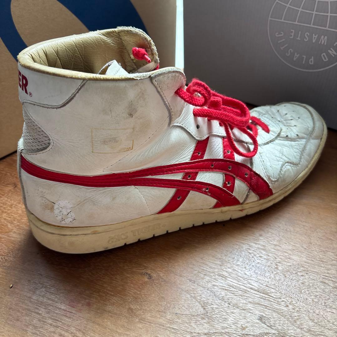 ASICS TIGER ハイカットシューズ ホワイト/レッド
