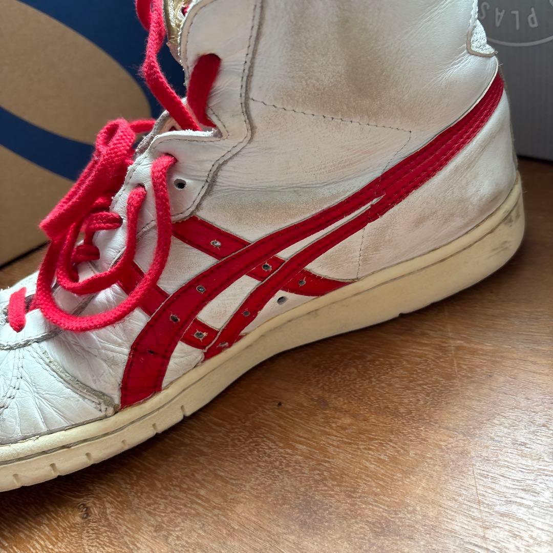 ASICS TIGER ハイカットシューズ ホワイト/レッド