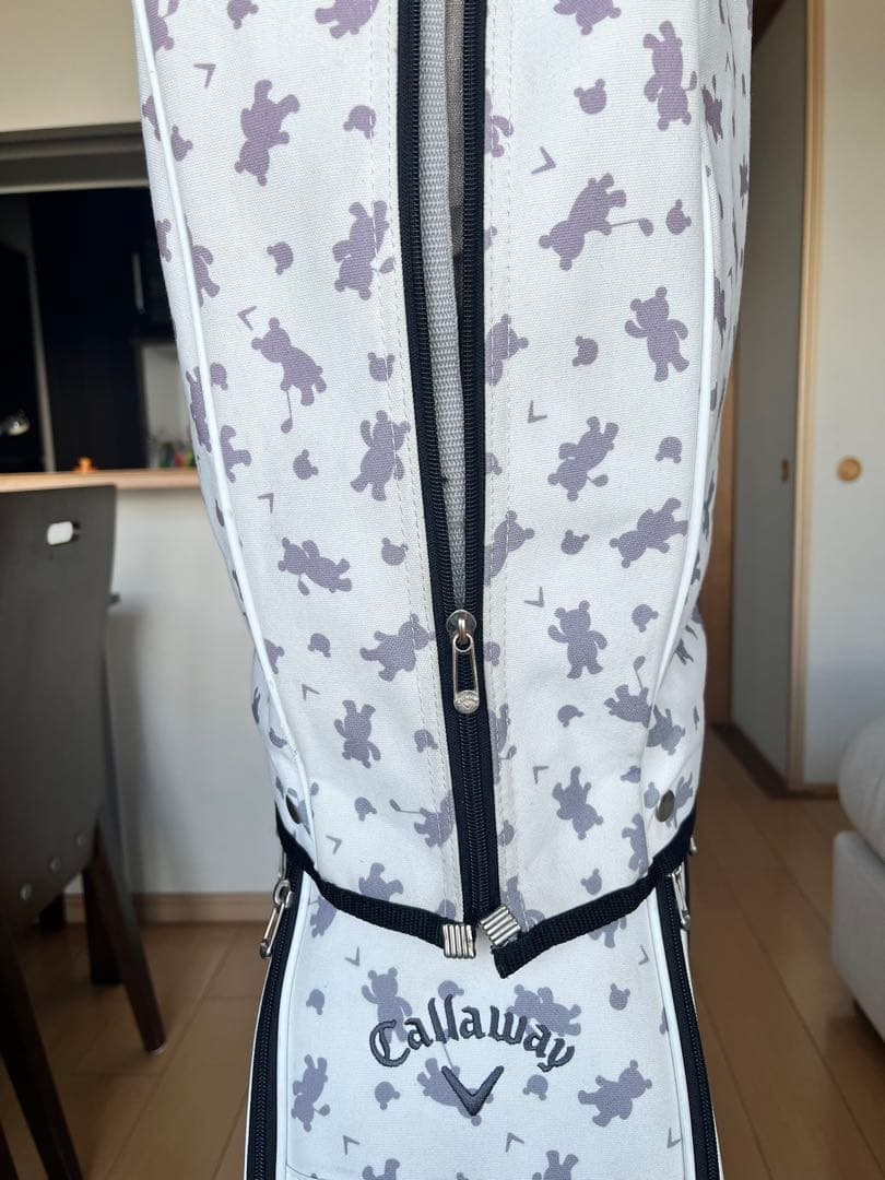 訳あり大人気キャロウェイ　カートキャディバッグ　　レディース　ベアー総柄8.5型