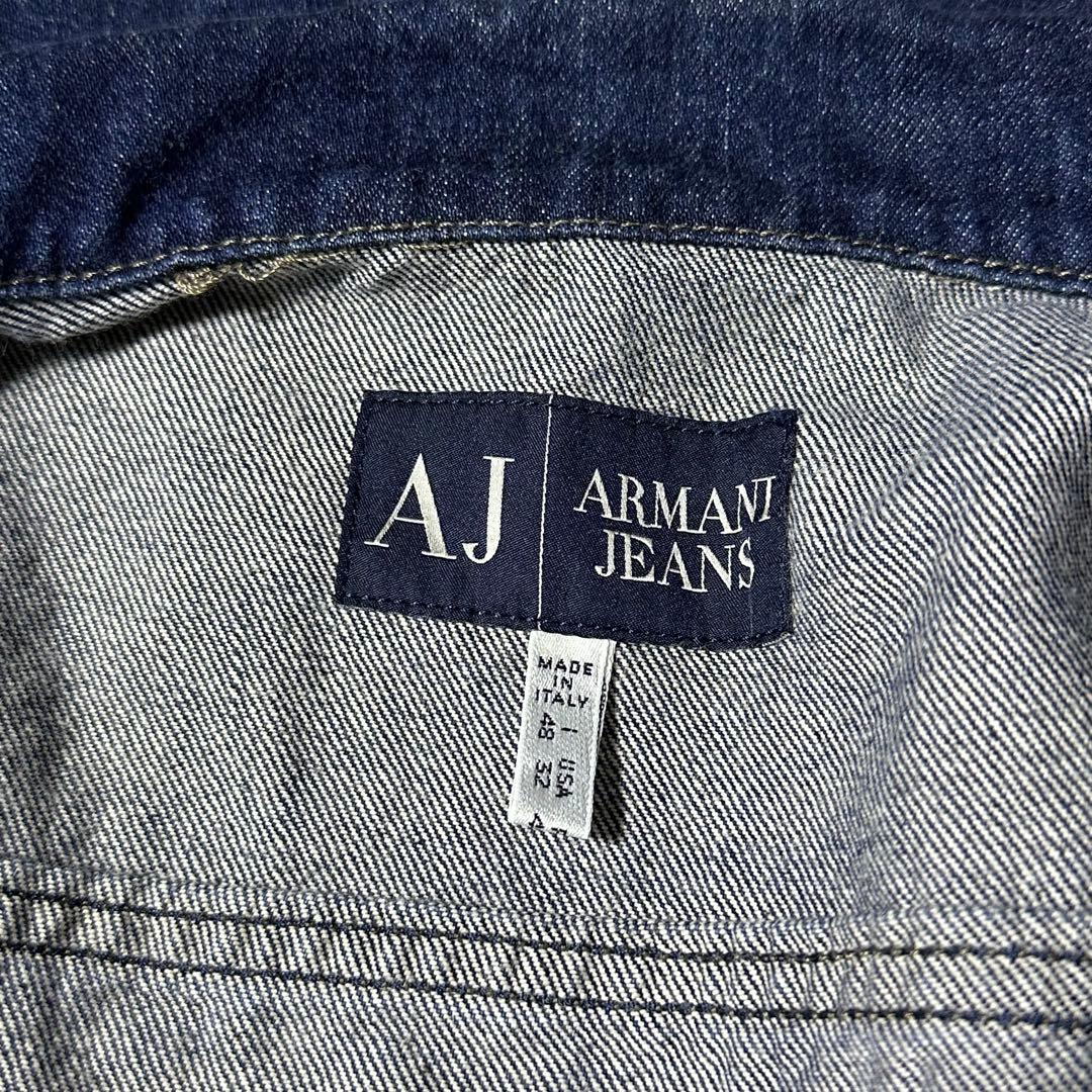 美品00s ARMANI JEANS トラッカー デニムジャケット 32