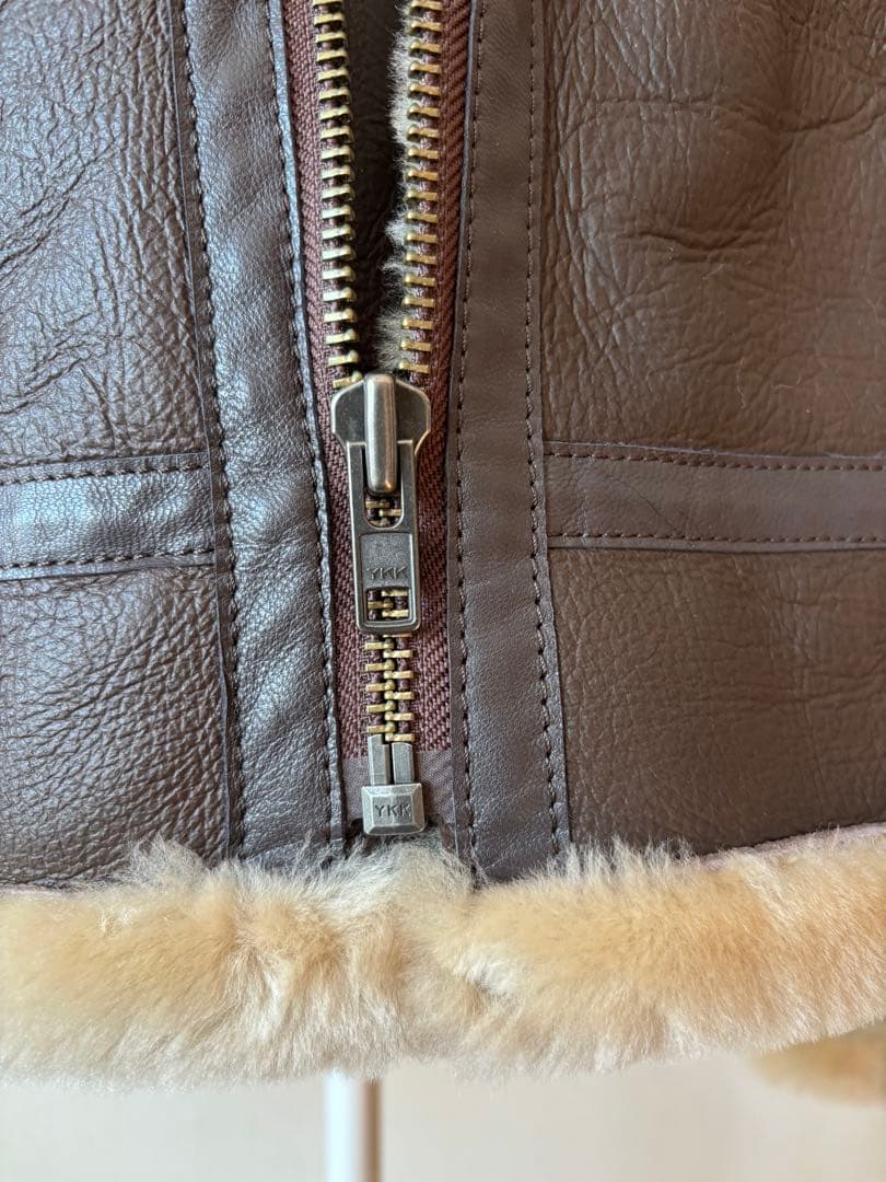 HARUF ムートン レザージャケット B-3 フライトジャケット