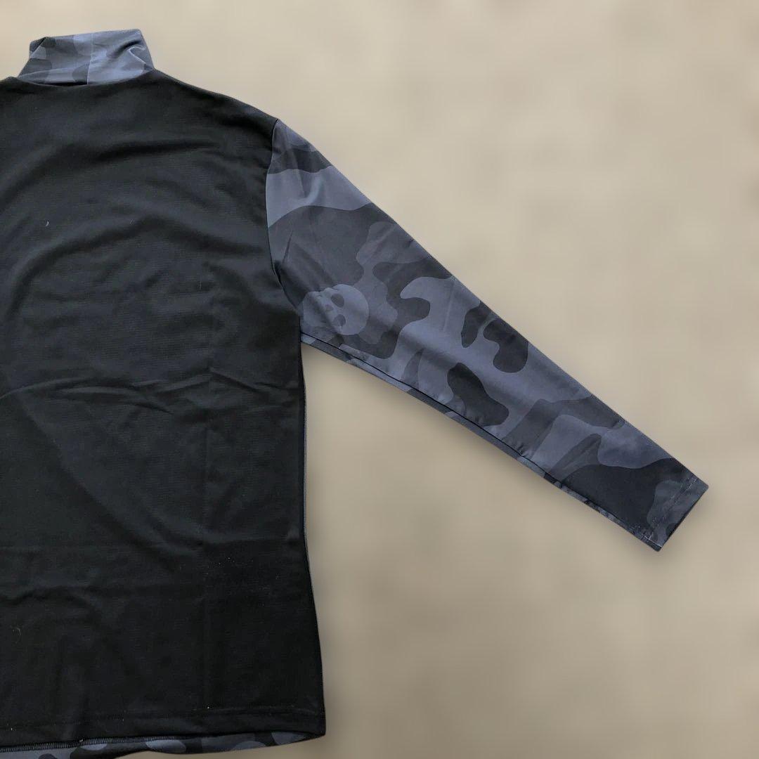 マーク&ロナ　メンズゴルフカモフラージュ長袖ハイネックシャツ