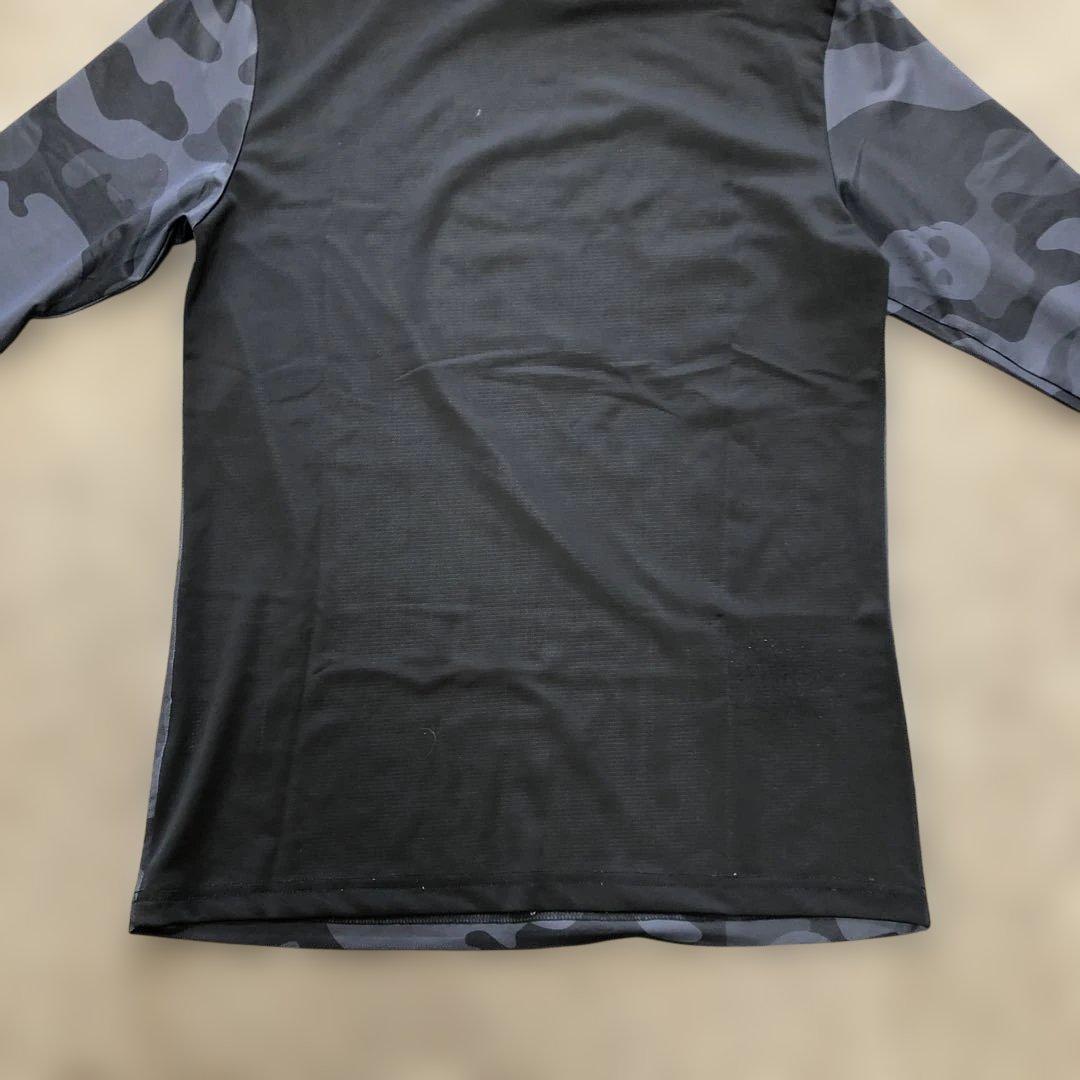 マーク&ロナ　メンズゴルフカモフラージュ長袖ハイネックシャツ