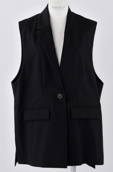 エンフォルド 25SS High Twist Weave ワイドテーラードベスト